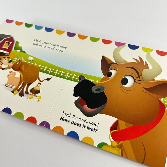 2/$6 Disney On the Farm Touch-and-Feel book (Board Book) - Picture 2 of 12